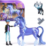 Unicorn Academy figurine RORY & STORM călăreață și unicorn cu accesorii