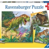 Puzzle dinozauri 3×49 piese
