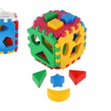 Cub din plastic cu forme 12 × 12 cm în plasă