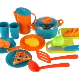 Set de vase de bucătărie din plastic pentru copii în săculeț 28 × 28 cm