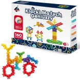 Cărămizi Micii Genii – floricele și biluțe, 160 piese