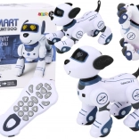 Câine robot interactiv controlat de la distanță dansează și execută comenzi Albastru