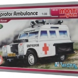 Set de construcție Monti System UNPROFOR Ambulanță Land Rover 1:35