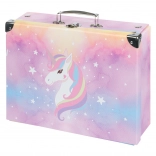 Servietă școlară pliabilă Rainbow Unicorn BAAGL