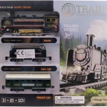 Set tren de jucărie pe baterii pentru copii
