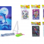 set creativ diamond painting 10 × 15 cm cu suport