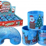 Arcuș albastru cult cu motiv de Crăciun 6 cm