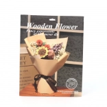 Floare din lemn 3D asamblabilă