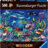 Puzzle din lemn Lumea subacvatică – 500 de piese
