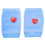 Genunchiere pentru copii cu ABS NEW BABY I Love Mum & Dad – albastre