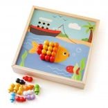Mozaic din lemn Plajă BIGJIGS TOYS