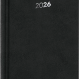 Agenda zilnică NOTIQUE Balakon 2026, negru, 15 x 21 cm