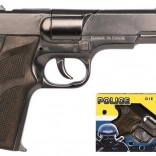 Pistolă de poliție din metal GONHER cu 8 cartușe