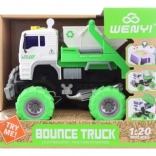 Camion de construcții cu roți mari pe baterii