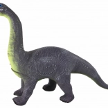 Figurină mare dinozaur brahiosaur cu sunet 33 cm gri