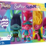 Puzzle Trefl Super Shape XL Trolls: jocuri de troli 104 piese
