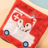 Lilliputiens - carte textilă cu vulpea doctor Alice