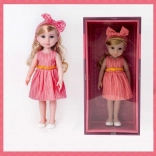 PLEJO păpușă în rochie roșie