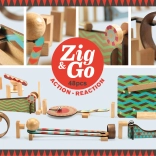 Pistă din lemn Zig Go 48 piese de la Djeco