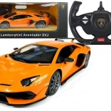 Mașinuță RC LAMBORGHINI Aventador Rastar 1:14 portocaliu