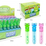 Suflator de baloane de săpun în formă de broască 14 cm