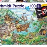 puzzle schmidt în golful piraților 100 piese cu cadou