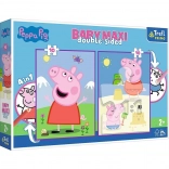 Puzzle Baby MAXI 2x10 Peppa Pig Zi Veselă