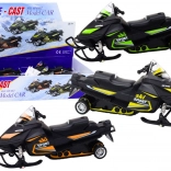Snowmobil 1:34 cu mecanism de inerție, lumini și sunete