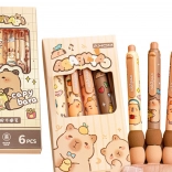 Set de pixuri Capibara 6 bucăți cerneală albastră