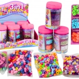Set de mărgele în borcan pentru crearea bijuteriilor 3în1