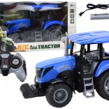 Tractor RC 2.4G cu telecomandă și sunete – albastru