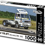 Puzzle RETRO-AUTA: LIAZ 110.471, cap tractor pentru semiremorci (1984–1997), 1000 de piese