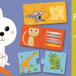 Puzzle Duo DJECO: Ce va fi azi la prânz?