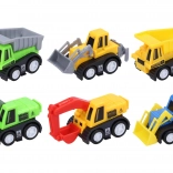 Mașini de construcții cu mecanism de întoarcere 6 buc, 6 cm