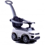 Mașină de sport pentru copii cu bară de ghidare albă