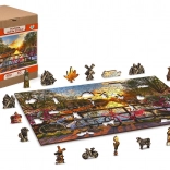 Puzzle de lemn Biciclete în Amsterdam