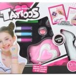 Studio de tatuaje cu baterii pentru copii