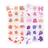 Puzzle didactic din lemn Bigjigs Toys Culori 4v1