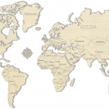 Hartă din lemn a lumii WOODEN CITY mare