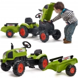 Tractor cu pedale Claas Arion 410 cu remorcă