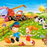 Puzzle 60 piese Vara la țară