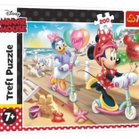 Puzzle 200 piese Minnie la plajă Disney Minnie