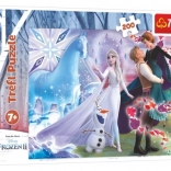Puzzle 200 piese – lumea magică a surorilor DISNEY FROZEN Trefl