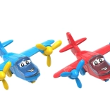 avion din plastic pentru copii cu cabină deschisă, 28 × 24 cm, 2 culori