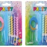 Lumânare de petrecere numărul 0 cu 4 lumânări