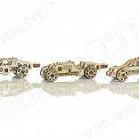 Puzzle 3D din lemn mini set mașini sport