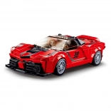 Sluban supermașină sport italiană roșie Model Bricks set de construcție