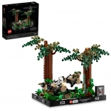 Lego Star Wars dioramă: urmărirea pe speeder pe Endor