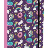 Mape pentru caiete școlare A4 Jumbo cu motiv de unicorn BAAGL