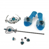 Set prințesă – pantofiori albaștri și accesorii pentru deghizare